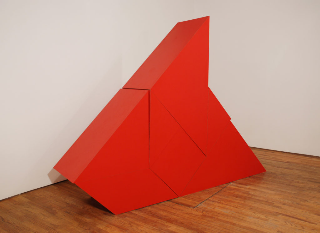 Untitled 2009 sculpture by Aaron King formica, mdf 122'' x 87'' x 24''